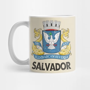 Salvador, Brazil / Vintage Look Faded Flag Design Mug